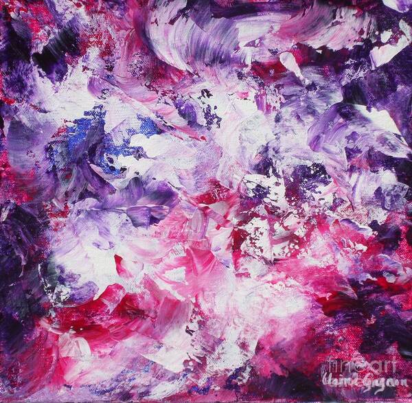 Abstract Art Print featuring the painting Dancers by Claire Gagnon