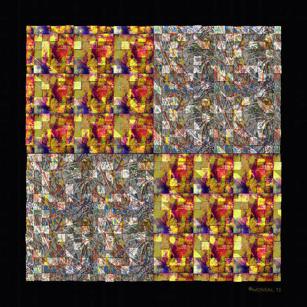 Tiles Art Print featuring the digital art Denzone Tile 2 by Walter Neal