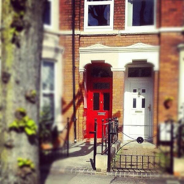 Building Art Print featuring the photograph Doorways Terraced Houses. #doorway by Steve Cox