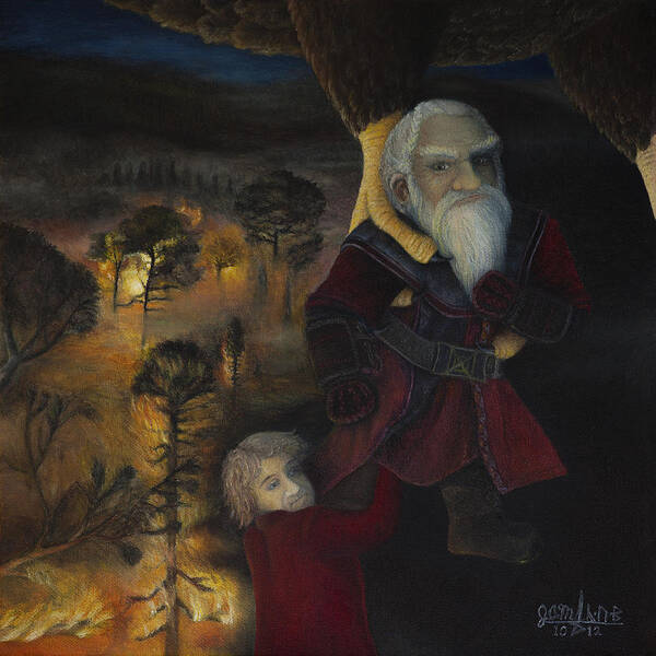 The Hobbit Art Print featuring the painting Dori by Joshua Martin