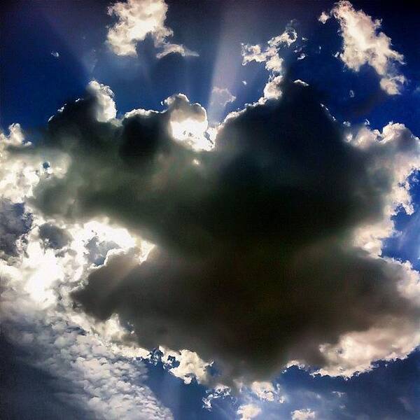 Instaprints Art Print featuring the photograph Face N CloudTop by SpYdR B