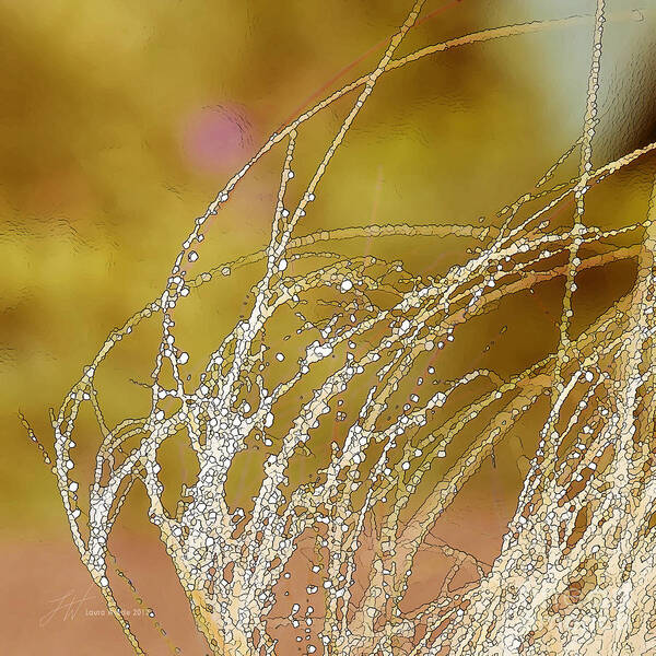 Grass Art Print featuring the painting Fall Grass by Artist and Photographer Laura Wrede