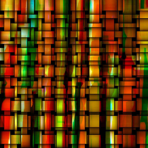 Abstract Art Print featuring the digital art Fenced In by Susan Epps Oliver