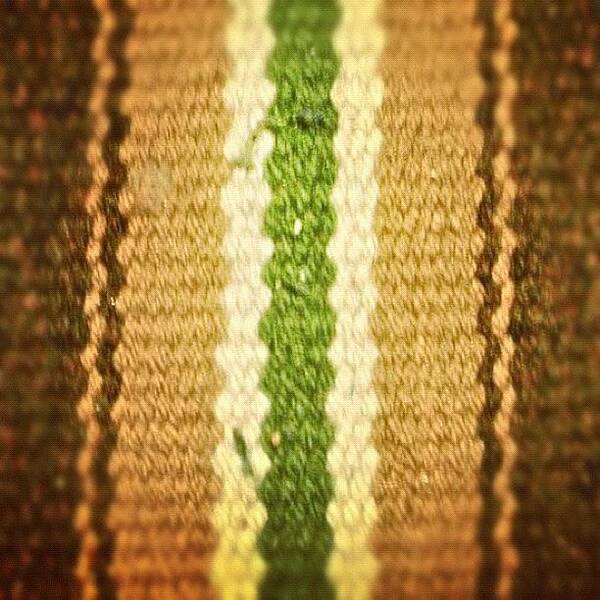 Fabric Art Print featuring the photograph Green Line by John Griffin