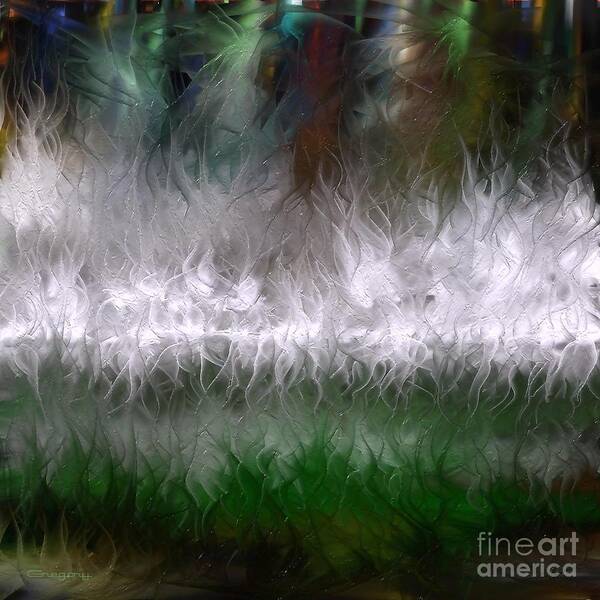 Abstract Art Print featuring the digital art Growing Wild by Greg Moores