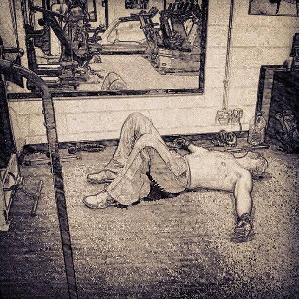 Gym Art Print featuring the photograph #gym #sport #relax #1stangel by Abbie Shores