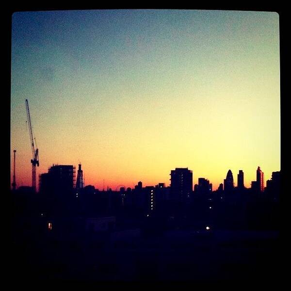  Art Print featuring the photograph London Skyline At Dusk by Tom Gibby