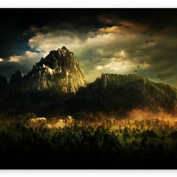 Beautiful Art Print featuring the photograph Looks Like Avatar Mountains :) by Rusta Tores