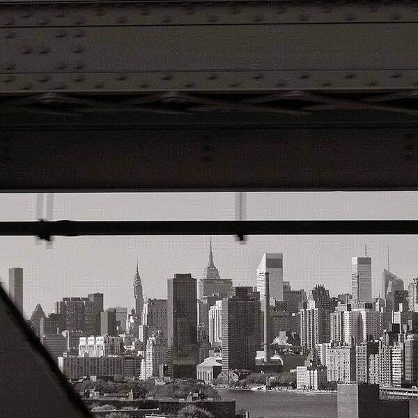 Bridge Art Print featuring the photograph Manhattan - New York by Joel Lopez