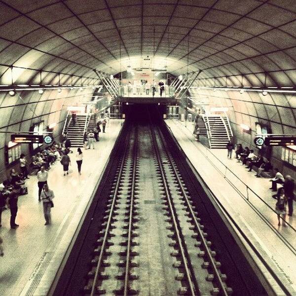 Unaciudadtumirada Art Print featuring the photograph #metro #bilbao #architecture by David R