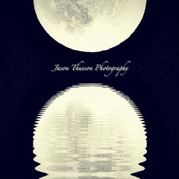 Beautiful Art Print featuring the photograph Moon Reflection by Jason Thueson