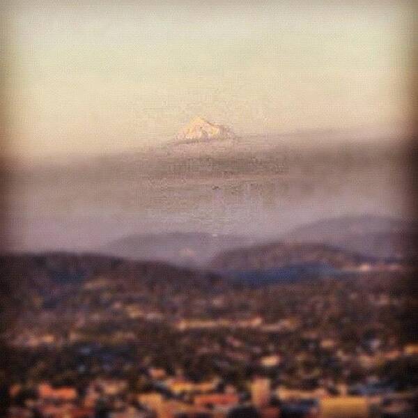 Mountain Art Print featuring the photograph Mt. Hood In The Distance by Jenny O'Hara