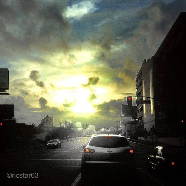 Losangeles Art Print featuring the photograph On My Drive Home. It Was Dry Today But by Ric Spencer