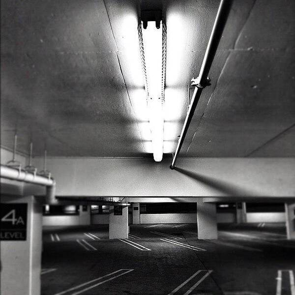 Building Art Print featuring the photograph Parking Garage. Love The Lighting by Loghan Call