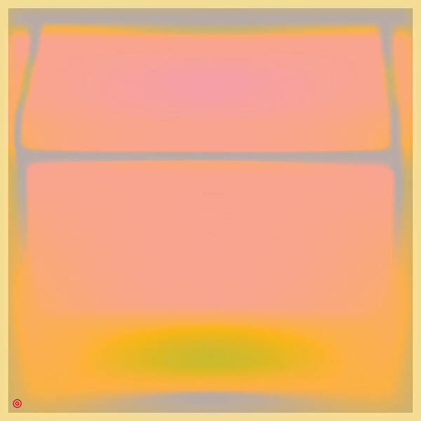 Pink Art Print featuring the painting Pink Yellow and Grey by Gary Grayson