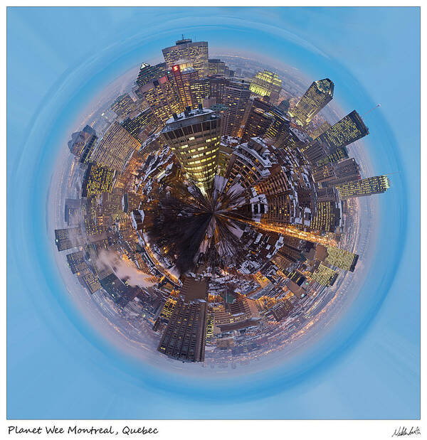 Wee Planet Art Print featuring the photograph Planet Wee Montreal Quebec by Nikki Marie Smith