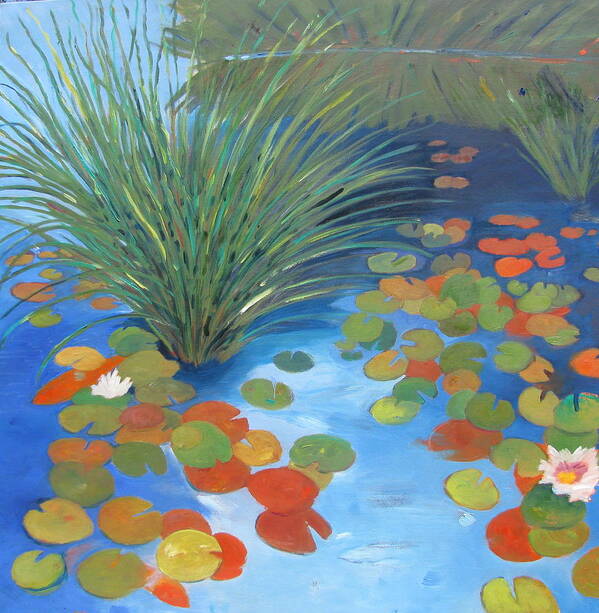 Pond Art Print featuring the painting Pond Revisited by Gary Coleman