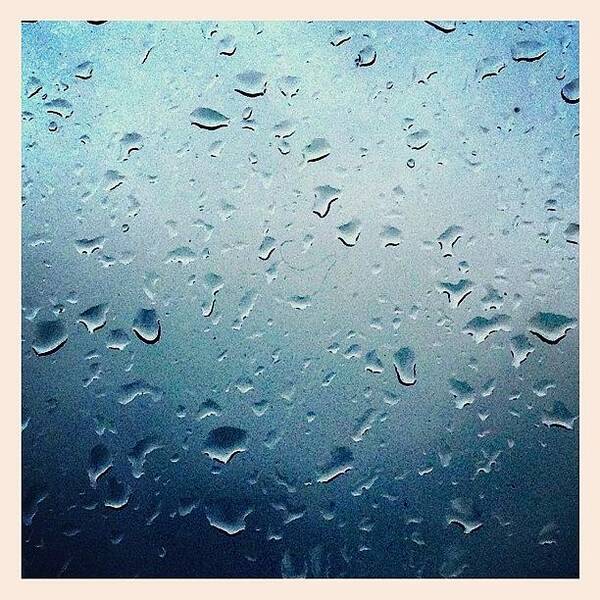 Droplet Art Print featuring the photograph #raindrops On My #window. #rain #wet by Miss Wilkinson