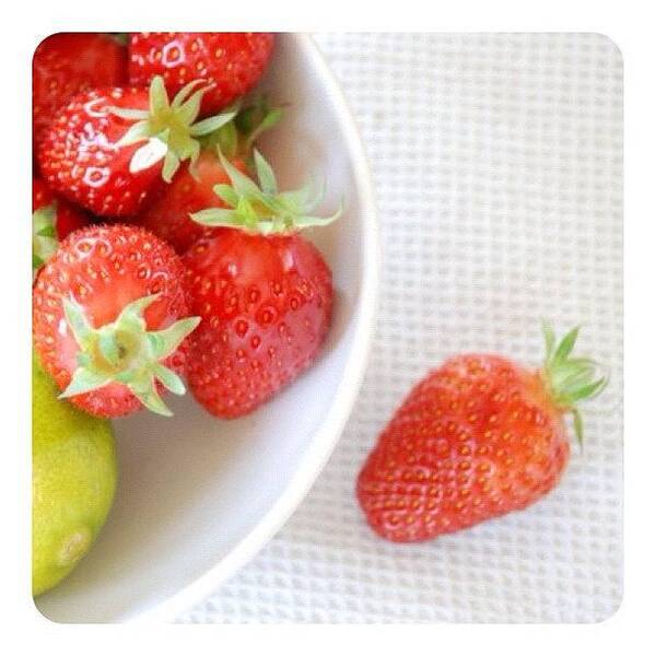 30likes Art Print featuring the photograph Ready For A Pastry! #strawberries by Val Lao