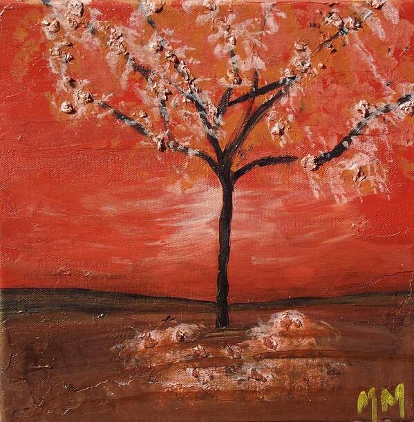 Tree Art Print featuring the painting Red by Megan Ford-Miller