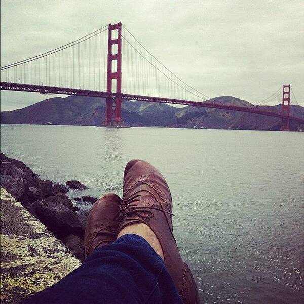 Golden Gate Art Print featuring the photograph Relax by Ninette Quiles