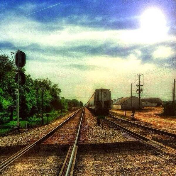 Building Art Print featuring the photograph Runaway Train by Maury Page