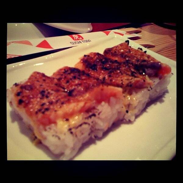 Healthy Art Print featuring the photograph Salmon Something At Sushi Tora! :9 by Karina Fidela