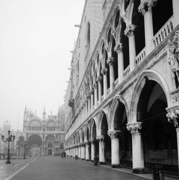 Architecture Art Print featuring the photograph San Marco Square in Venice by Emanuel Tanjala