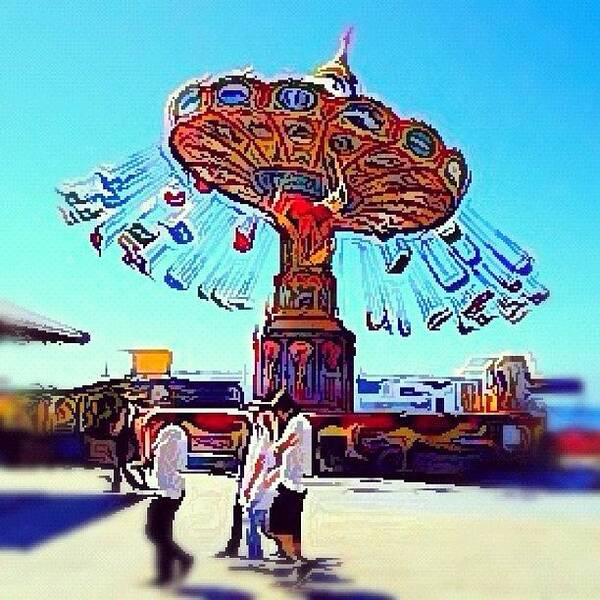  Art Print featuring the photograph Santa Cruz Beach Boardwalk by Susan Scott 