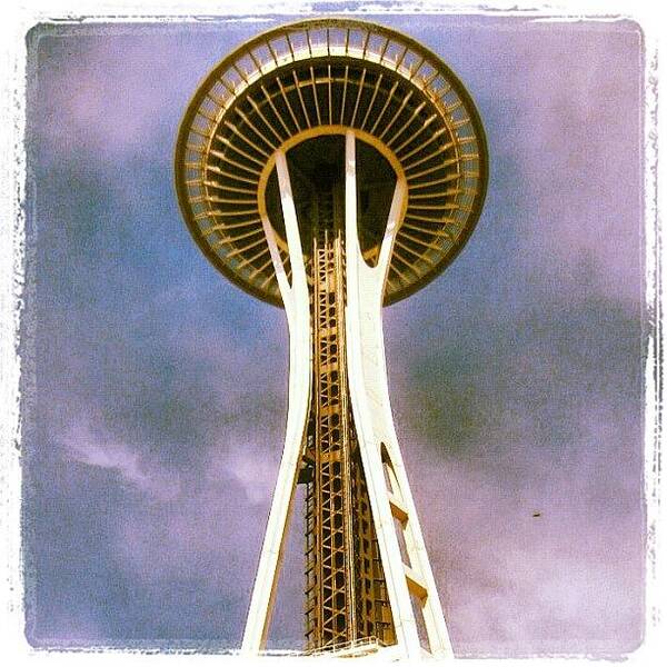 Spaceneedle Art Print featuring the photograph Seattle Space Needle by Jessica Daubenmire