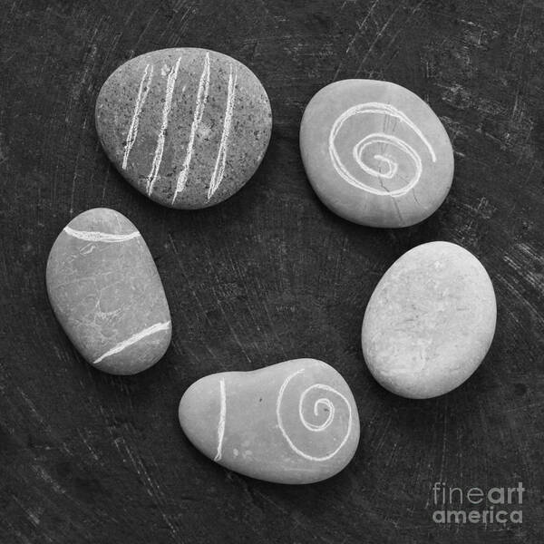 Stones Art Print featuring the photograph Serenity Stones by Linda Woods