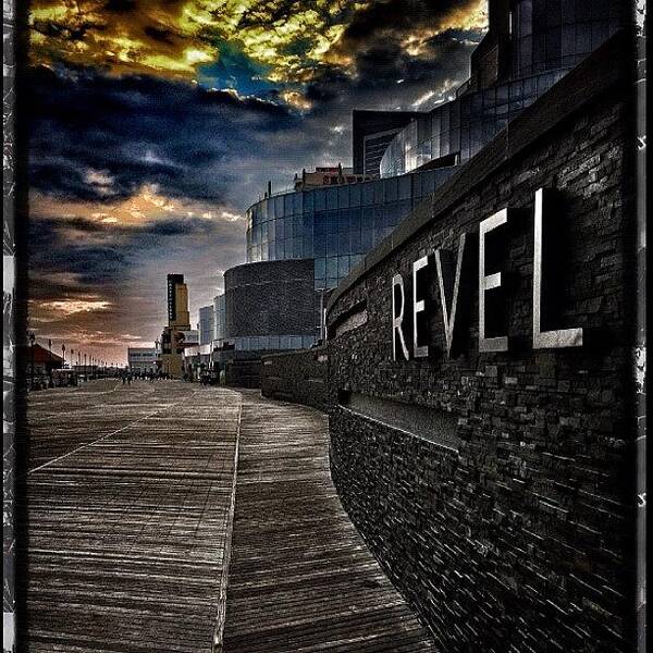 Clouds Art Print featuring the photograph Shitty Weather #revel #atlanticcity by Pete Tountas