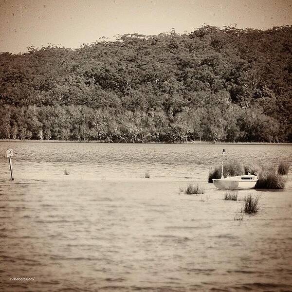 Instagramhub Art Print featuring the photograph #smithslake #forster #australia by Nicole Brooks