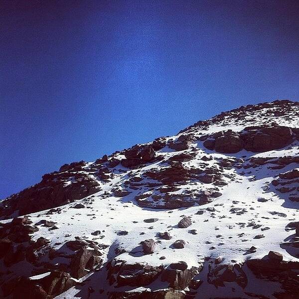 Mountain Art Print featuring the photograph #snow #mountain #ski #rocks #sky by Soredewa Seitai