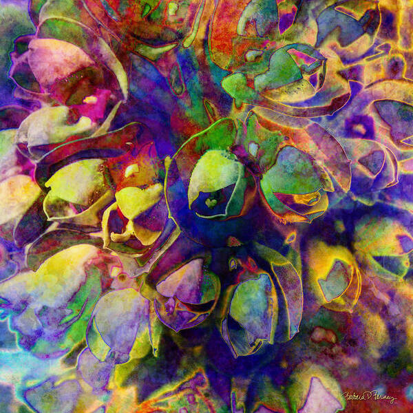 Floral Art Print featuring the digital art Spring in My Mind by Barbara Berney