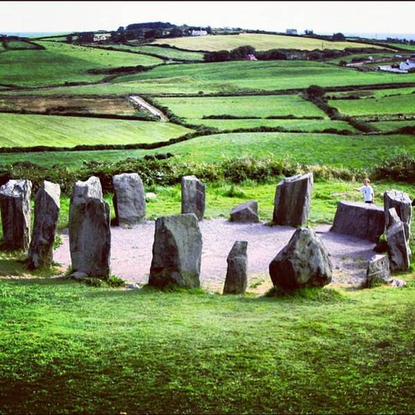 Ireland Art Print featuring the photograph Stone Circle by Luisa Azzolini