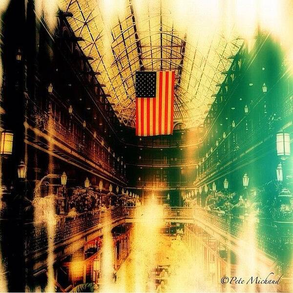 Colorsplash Art Print featuring the photograph The Arcade In #cleveland #ohio #ohiogram by Pete Michaud