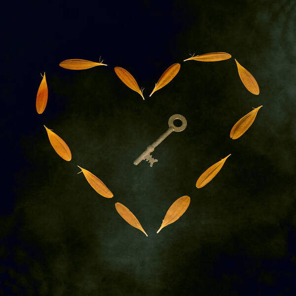 Heart Art Print featuring the photograph The Key To My Heart by Joana Kruse