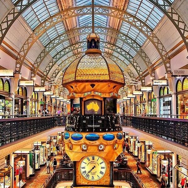 Color Art Print featuring the photograph The Queen Victoria Building (or Qvb) by Tommy Tjahjono
