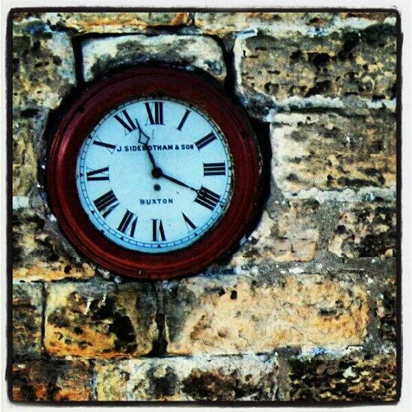 Androidinstagram Art Print featuring the photograph Tick-tock #yorkshire #moors #railway by Pete Carr