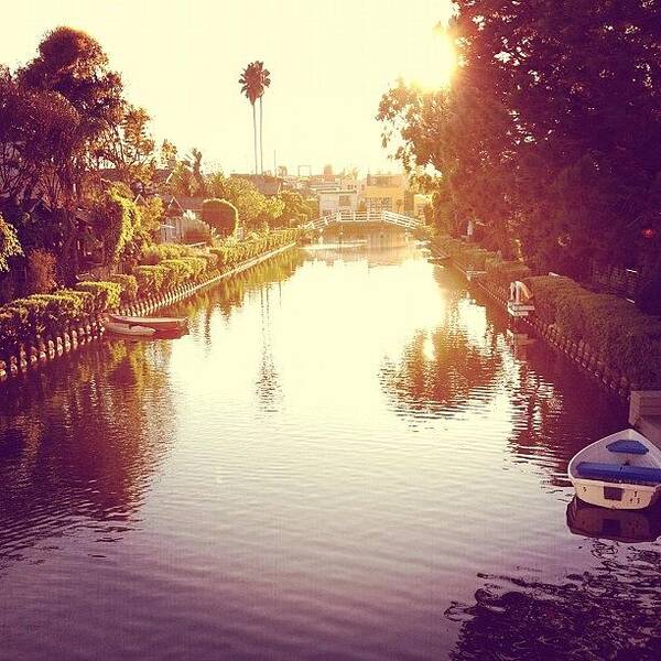 Venice Canals Art Print featuring the photograph Venice Canals by Jenna Gibson