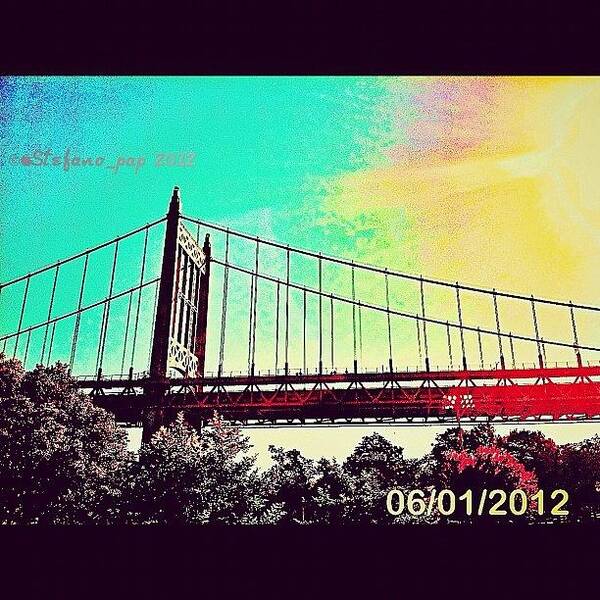 Bridge Art Print featuring the photograph View From Astoria Park by Stefano Papoutsakis