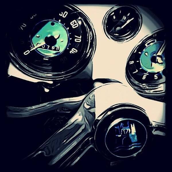 Wheel Art Print featuring the photograph #vw #volkswagon #steering #wheel by Exit Fifty-Seven