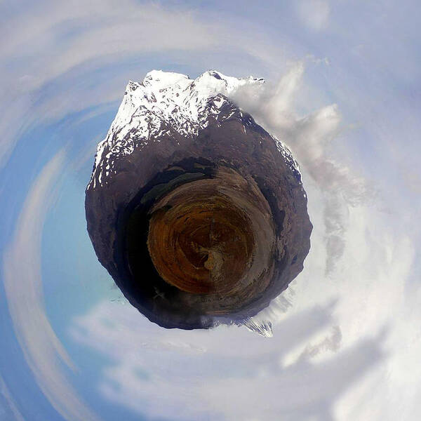 Wee Planet Art Print featuring the photograph Wee Tongariro Volcanoes by Nikki Smith