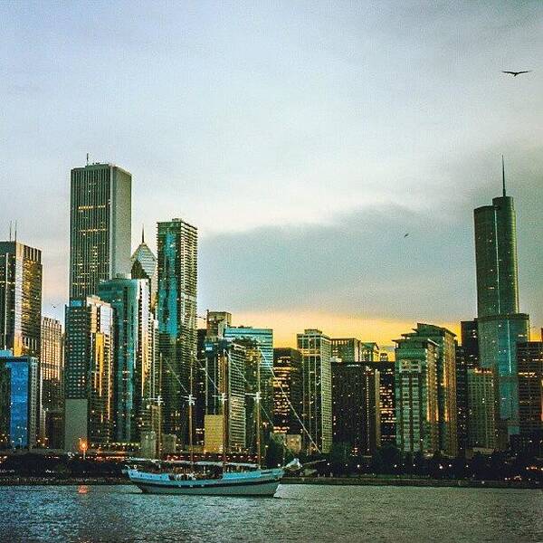 Beautiful Art Print featuring the photograph Windy City Chicago by San Gill