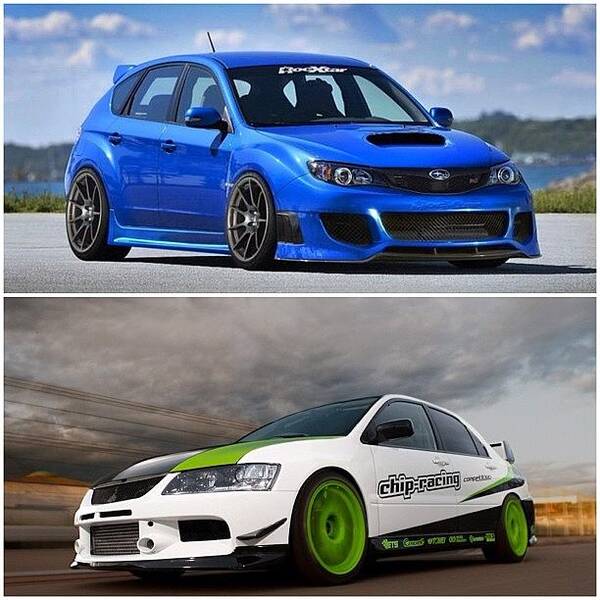 Sportscar Art Print featuring the photograph Wrx Sti Or Evo? #subaru #wrxsti by Exotic Rides