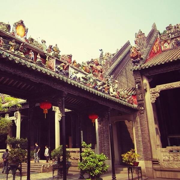 Ancient Art Print featuring the photograph 陈家祠 #temple #china #guangzhou by Kang Choon Wong