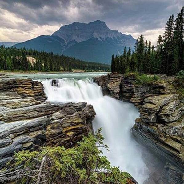 Athabascariver Art Print featuring the photograph #athabascafalls #athabascariver #1 by Fink Andreas