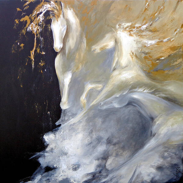 Horse Art Print featuring the painting Beauty For Ashes by Dina Dargo