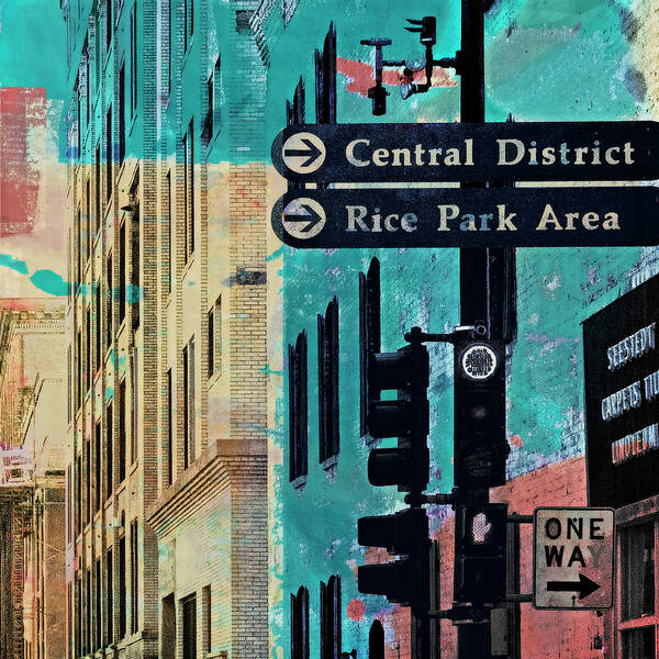 Rice Park Art Print featuring the photograph Central District #1 by Susan Stone